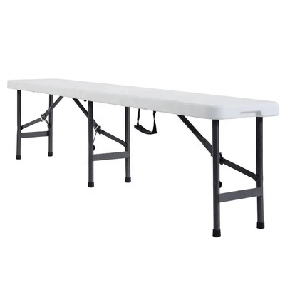 Moderno design 6ft pieghevole a metà panchina con pannello di plastica bianco o colore personalizzato
