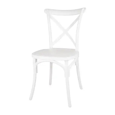 Sedia a schiena crociata in plastica in stile moderno Perfetto per il mercato dei mobili per esterni