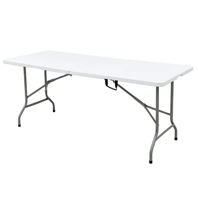 Tavolo pieghevole in plastica da 6ft di design moderno per un facile trasporto in occasione di eventi in giardino all'aperto