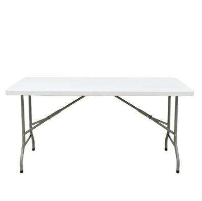Tavolo da picnic ripiegabile bianco Ideale per campeggio all'aperto escursioni e viaggi 152*76*74cm