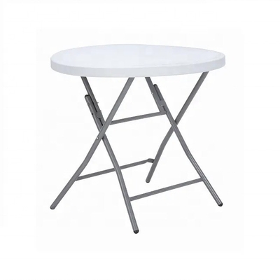 Campeggio Banchetto rotondo leggero Tavolo pieghevole in HDPE in plastica Piegato Sì con gambe pieghevoli