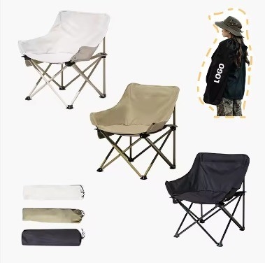 Mobili da giardino per esterni 2024 Poltabile portabile Moon Chair per campeggio Pesca e altro