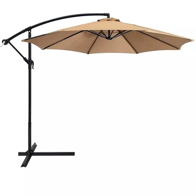 3m ombrello da sole da spiaggia Offset Poliestere appeso Easy Tilt Adjustment Market Patio Umbrella
