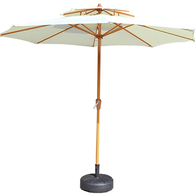 Imballaggio postale Giardino esterno Patio Ombrello in alluminio con aspetto in legno